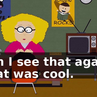 Can I see that again? That was cool.