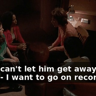 - We can't let him get away with this. - I want to go on record.