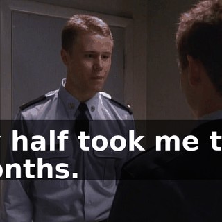 My half took me two months.