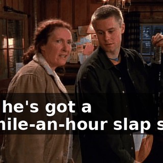 And he's got a 70-mile-an-hour slap shot.
