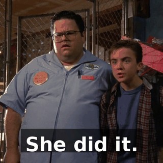 She did it.