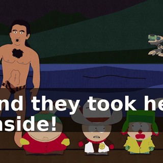 and they took her inside!