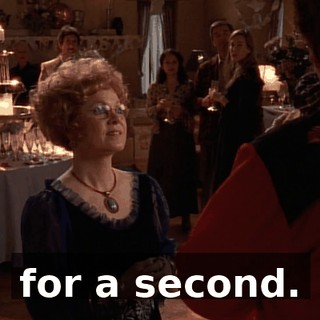 for a second.