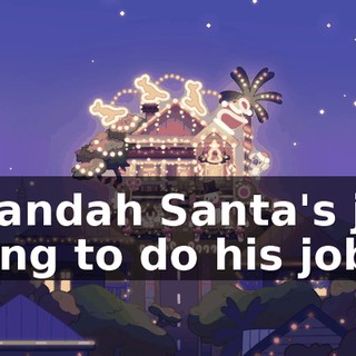 Verandah Santa's just trying to do his job!