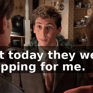 But today they were clapping for me.