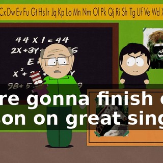 We're gonna finish our lesson on great singers