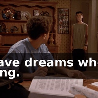 I have dreams where I sing.