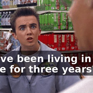 You've been living in this store for three years?