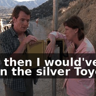 and then I would've been the silver Toyota.