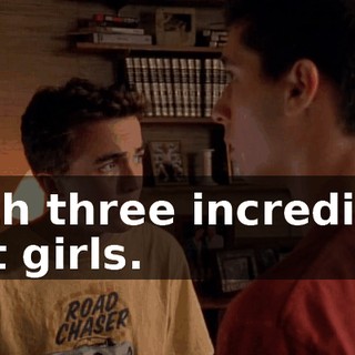 with three incredibly hot girls.