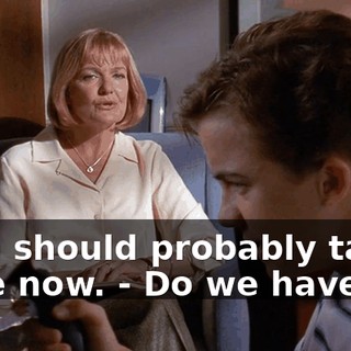 - We should probably talk a little now. - Do we have to?