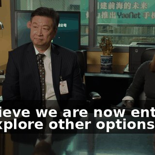 I believe we are now entitled to explore other options.