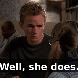 Well, she does.