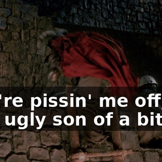 You're pissin' me off, you ugly son of a bitch !