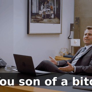 - You son of a bitch!