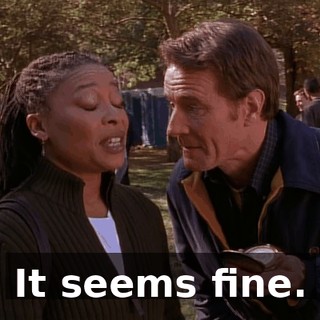 It seems fine.