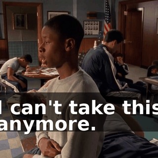 I can't take this anymore.