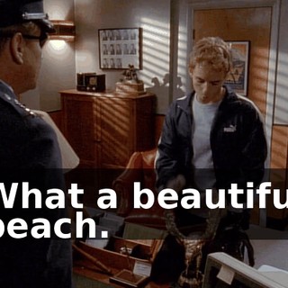 What a beautiful beach.