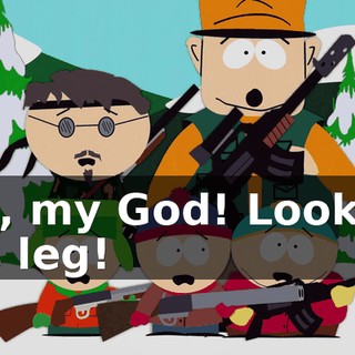 Oh, my God! Look at his leg!