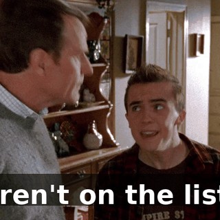 aren't on the list.