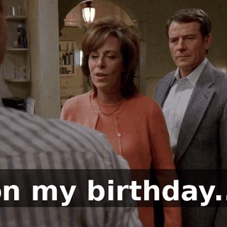on my birthday...