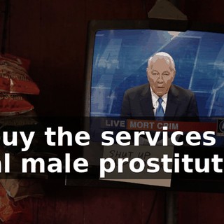 to buy the services of a local male prostitute.