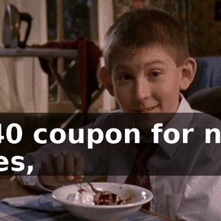 A $40 coupon for new tires,