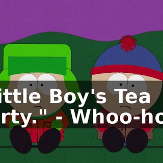 "Little Boy's Tea Party." - Whoo-hoo!