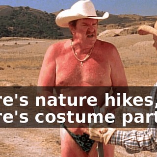 there's nature hikes, there's costume parties.