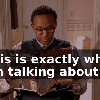 This is exactly what I'm talking about.