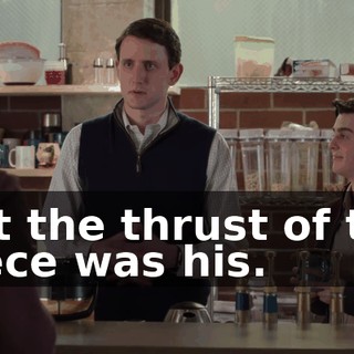 but the thrust of the piece was his.