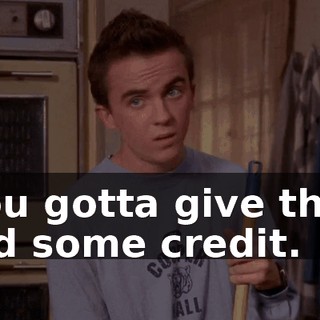 You gotta give that kid some credit.