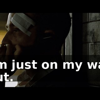 I'm just on my way out.