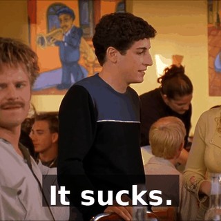 It sucks.
