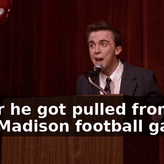 after he got pulled from the Madison football game.