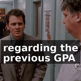 regarding the previous GPA