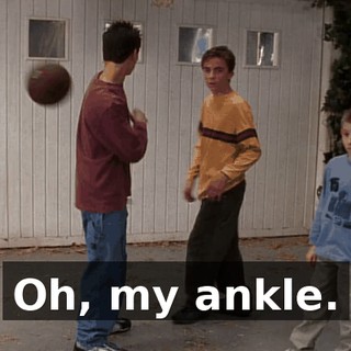 Oh, my ankle.