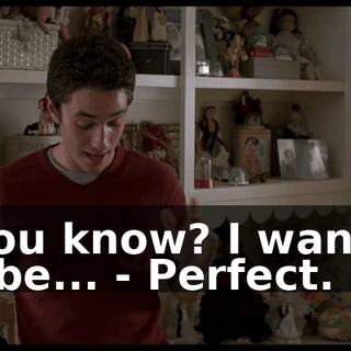 - You know? I want it to be... - Perfect.