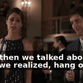 And then we talked about it, and we realized, hang on,