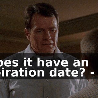- Does it have an expiration date? - No.