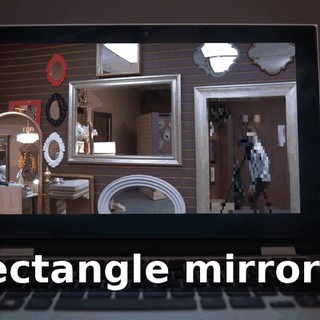 rectangle mirrors.