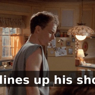 ...lines up his shot.