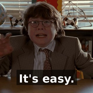 It's easy.
