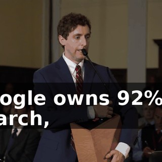Google owns 92% of search,