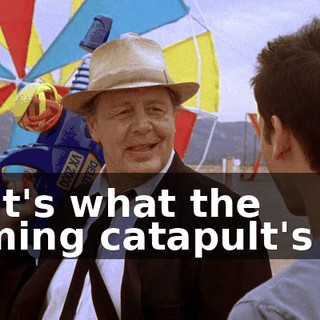 That's what the flaming catapult's for.