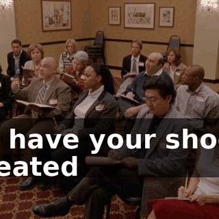to have your shoes treated