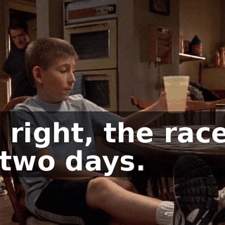 All right, the race is in two days.