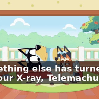 Something else has turned up on your X-ray, Telemachus.