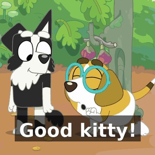 Good kitty!