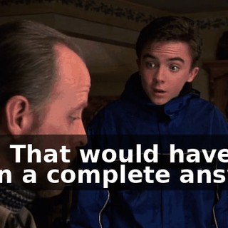Yes. That would have been a complete answer.